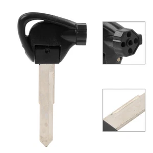 Left Ignition Key Blank Uncut Blade Black For Yamaha Motorbike Scooter - Picture 1 of 14