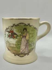 Vintage Budweiser Girl Coffee Cup/Mug PINK DRESS Anheuser Busch RARE - Picture 1 of 4