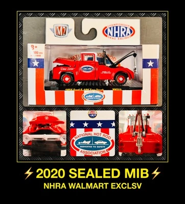 SEALED* M2 Premium NHRA 1956 Ford F-100 TOW TRUCK WMTS13 LMTD ED WALMART EXCLSV - Image 1 of 4