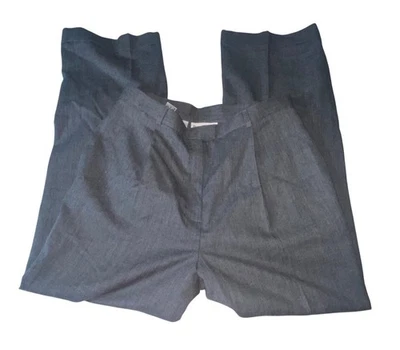 Pantalones de vestir Rena Rowan para mujer gris mezcla de lana talla 14 Foto 1 de 4