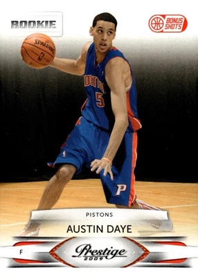 2009-10 Prestige Bonus Shots Orange #215 Austin Daye #'d 90/300 RC Rookie Card - Image 1 of 2