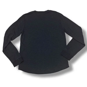 Marine Lagenlook Doppelstrick Henley Shirt Gr. M grau meliert langarm weich - Bild 1 von 7