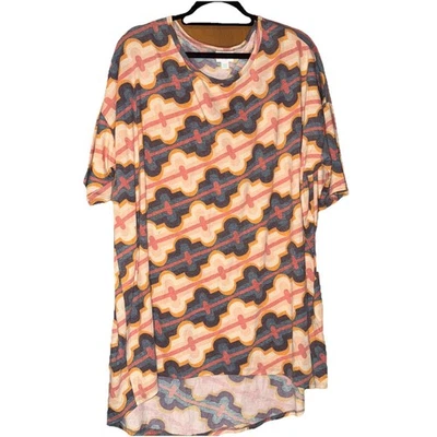 Lularoe Irma Tunic Top  2XL High Low Shirt Colorful Floral Purple Red NEW Fall - Image 1 of 4