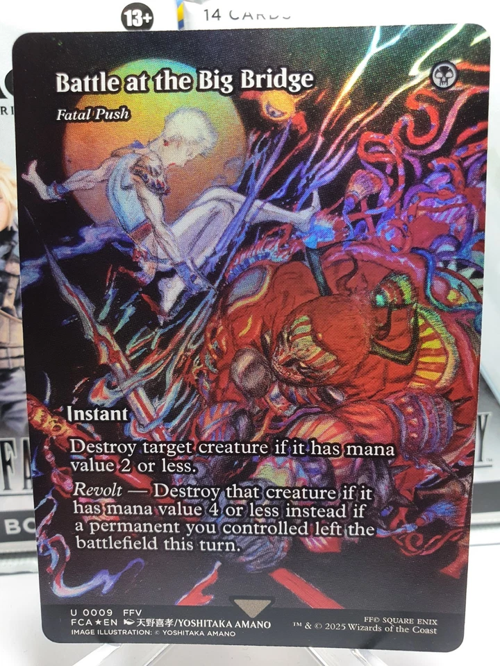 MTG | Battle at the Big Bridge / Fatal Push | Final Fantasy | Borderless I FOIL - Bild 1 von 1
