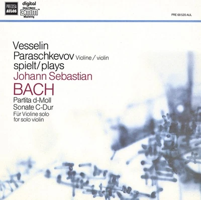 BACH Violin Solo Partita 2 Violin Solo Sonata 3 PARASHKEVOV Aulos PRE-68520 NM - Image 1 of 3