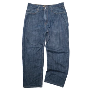 Jeans Levis Silver Tab vintage para hombre 33x30 bajos y sueltos rectos azul oscuro lavado - Imagen 1 de 9