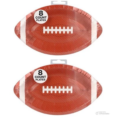 Placas ovaladas en forma de fútbol 16 unidades placas de fútbol de papel marrón 9x5 pulgadas nuevas Foto 1 de 4