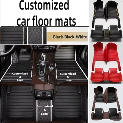 For GMC Acadia Terrain Yukon Yukon XL Yukon Denali Car Floor Mats Leather Set - Image 1 of 4