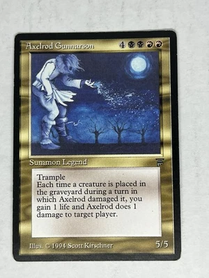 MTG Axelrod Gunnarson Legends MTG Magic: The Gathering MP - Image 1 of 2