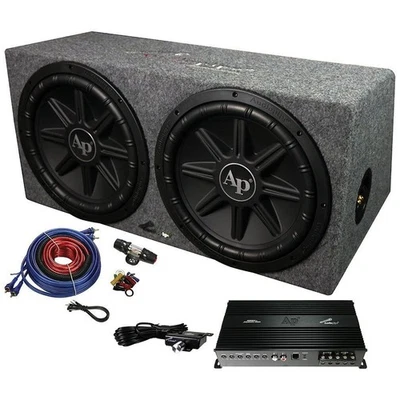 Paquete de bajos Audiopipe con APMCRO18002 y TSPX1250 en caja sellada y BMS1500SX Foto 1 de 4