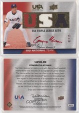 2009 Upper Deck USA Baseball Box Set Red Ink /25 Connor Mason #TJA18U-CM Auto