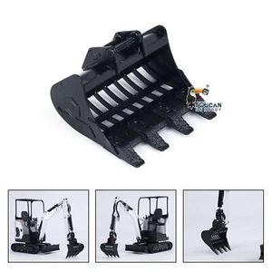 Metal Grille Bucket for 1/14 JX Model E20 RC Excavator Hydraulic DIY Mini Digger - Picture 1 of 4
