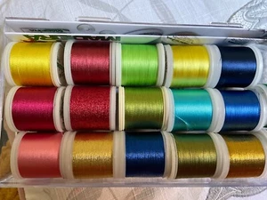 Madeira 17x 200m Metallic Embroidery Thread Box Set Pack Gift - Picture 1 of 3