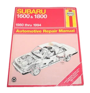 Haynes Subaru Repair Manual Model 1600 1800 1980 thru 1994 Automotive - Picture 1 of 3
