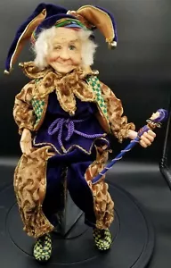 Raro! Jacqueline Kent 2003 Collezione Nonna Jester Statuetta 17" Burattino - Foto 1 di 15