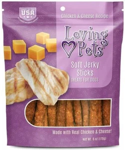 Dog, Loving Pets Soft Jerky Sticks Cheese Flavor (6 oz) - Picture 1 of 1