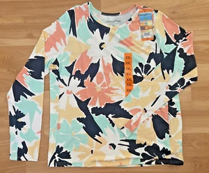 Hang Ten Women's Long Sleeve floral Design Shirt Size XXL with zip pocket - Picture 1 of 3