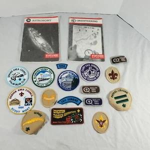 Vintage 1990's Lot(16) Boy Scouts BSA Badges/Patches/2 Scouts Books. See Photos - Picture 1 of 9