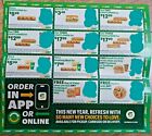 LOT OF 14 - SUBWAY RESTAURANT COUPONS EXP 2/13/22