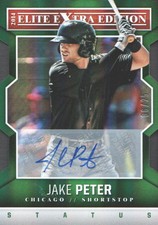 2014 Elite Extra Edition Baseball Status Emerald #39 Jake Peter AUTO 06/25