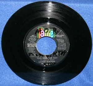 Candi Staton ‎"Too Hurt To Cry / Mr. And Mrs. Untrue" 7" PROMO Vinyl 45rpm Fame - Picture 1 of 3