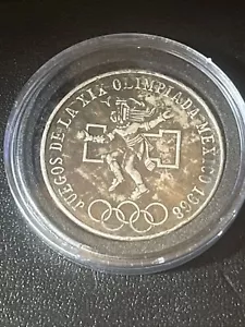 MEXICO 25 Pesos 1968 Mo - Silver .720 - Olympic Games - - Picture 1 of 2
