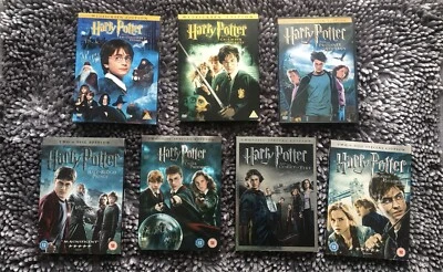 Harry Potter 7 DVD Movies (Box Set) Hollywood Film ~ Daniel Radcliffe - Image 1 of 4
