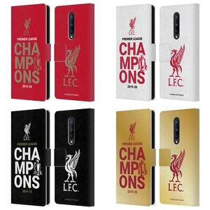 LIVERPOOL FC LFC 2020 CHAMPIONS PU LEATHER BOOK WALLET CASE FOR ONEPLUS PHONES - Picture 1 of 10