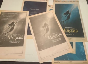 The Little Mermaid Advertisement Test Proofs Ads 1997 Special Return Classic Pic - Picture 1 of 17