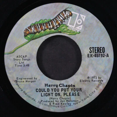 HARRY CHAPIN: could you put your light on please ELEKTRA 7" Single 45 RPM - Image 1 of 2