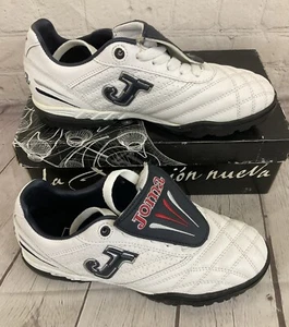 Joma Turf Matute 2005-51 Men's Indoor Soccer Shoes White Navy US 3.5 UK 2.5 - Picture 1 of 13