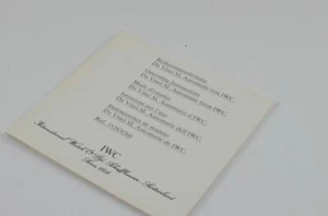 IWC Instruction Manuelle Da Vinci Automatique Hommes - Photo 1 sur 1