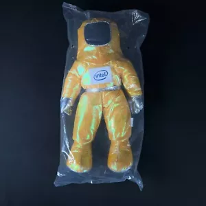 Vintage 1997 Metallic Yellow Intel Bunny People Plus Figure 13" Tall kid toy NEW - Picture 1 of 5