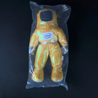 Vintage 1997 Metallic Yellow Intel Bunny People Plus Figure 13" Tall kid toy NEW - Image 1 of 4