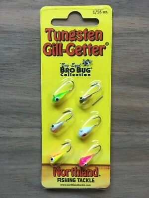 Equipamento de pesca Northland - Tungsten Gill-Getter® Jig - 1/16 oz. - Sortido 6/PK - Imagem 1 de 4