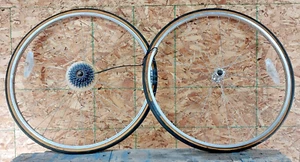 Miyata Ukairim 27" Touring Road Bike Wheel Set Freewheel OLW126/100 Fast Shipper - Picture 1 of 12