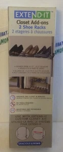 EXTEND-IT Schrankzusätze 2 Schuhregale! Organisieren, in Minuten, ohne Werkzeug! NEU! - Bild 1 von 1