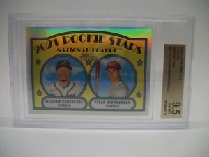 William Contreras / Tyler Stephenson 2021 Topps Heritage Ref #185 BGS GEM MINT 9.5 - Bild 1 von 2