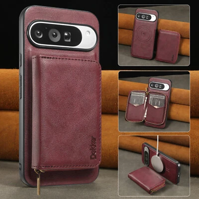 Cartera con cremallera desmontable Mag-Safe Estuche para Google Pixel 10 Pro XL/9A/9 Pro/8A Foto 1 de 4