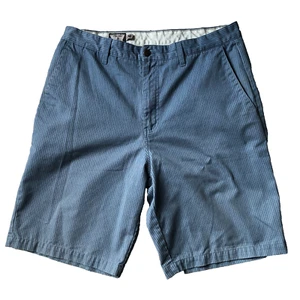 VOLCOM Men's Shorts Sz 36 FRICKIN Stripe Blue Chino Genuine Volcom - Picture 1 of 7