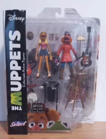 The Muppets Floyd and Janice Electric Mayhem Figures Diamond Select Disney Cover
