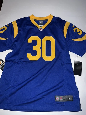 NWT Nike BIG KIDS YOUTH Los Angeles Rams Todd Gurley II Blue Jersey Sz M-XL $75 Cover