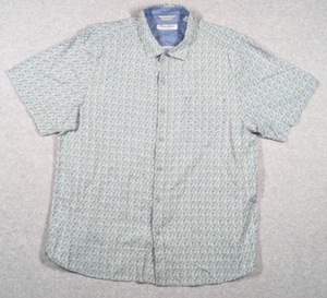 Tommy Bahama Men Shirt XL Veracruz Cay Hawaiian Leaf Print Short Sleeve Button - Picture 1 of 9