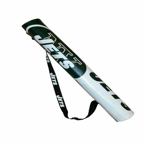 New NFL New York Jets Football Licensed Insulated 6 Can Shaft Drink Cooler Cover