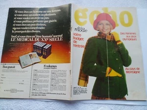 ECHO DE LA MODE N°33 19/08/1972 Mode Couture Tricot - Picture 1 of 7
