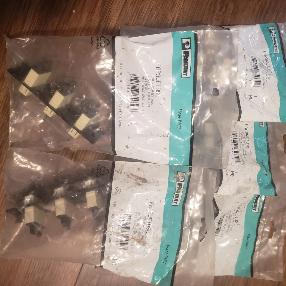 Panduit FAP3WEIDSC Fiber Adapter Panel  3 Duplex SC Adapters Multimode New - Image 1 of 1