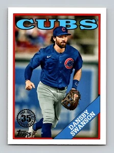 2023 Topps Serie 2 Dansby Swanson '88 inserto de diseño Chicago Cubs - Imagen 1 de 2
