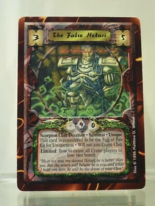 Legend of the Five Rings (L5R) CCG PROMO The False Hoturi - Picture 1 of 4