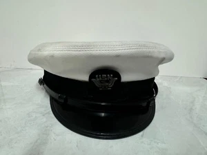 Vintage US Navy USN Art Caps Officer Service Uniform Visor Hat NEEDS CLEANING - Picture 1 of 11
