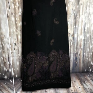 RL Richard New York langer Rock Damen Gr. 10 Rückenschlitz frech Blumenmuster Falda Larga - Bild 1 von 10